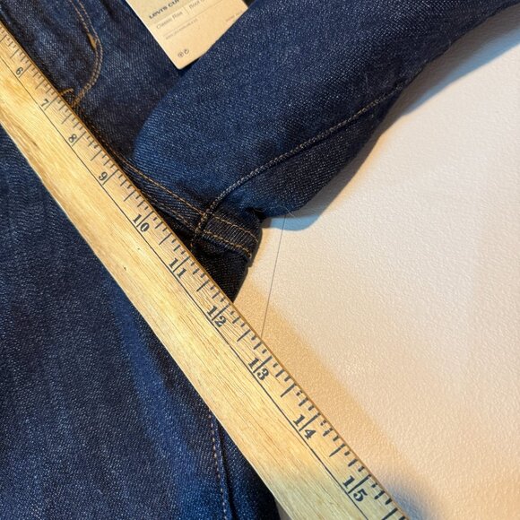 Levis Bootcut Jeans Women 16 33 Demi Curve Classic Rise Blue Dark Wash Denim NEW - Picture 8 of 10